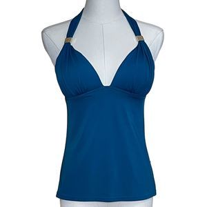 Victoria's Secret Forever Harlow Tankini Halter Swim Top Women's Teal Green S/P